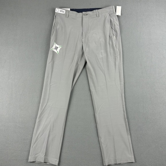 Izod Golf Pants Mens 30x30 Gray SwingFlex Slim Fit Cinder Block 4 Way Stretch - Picture 1 of 9